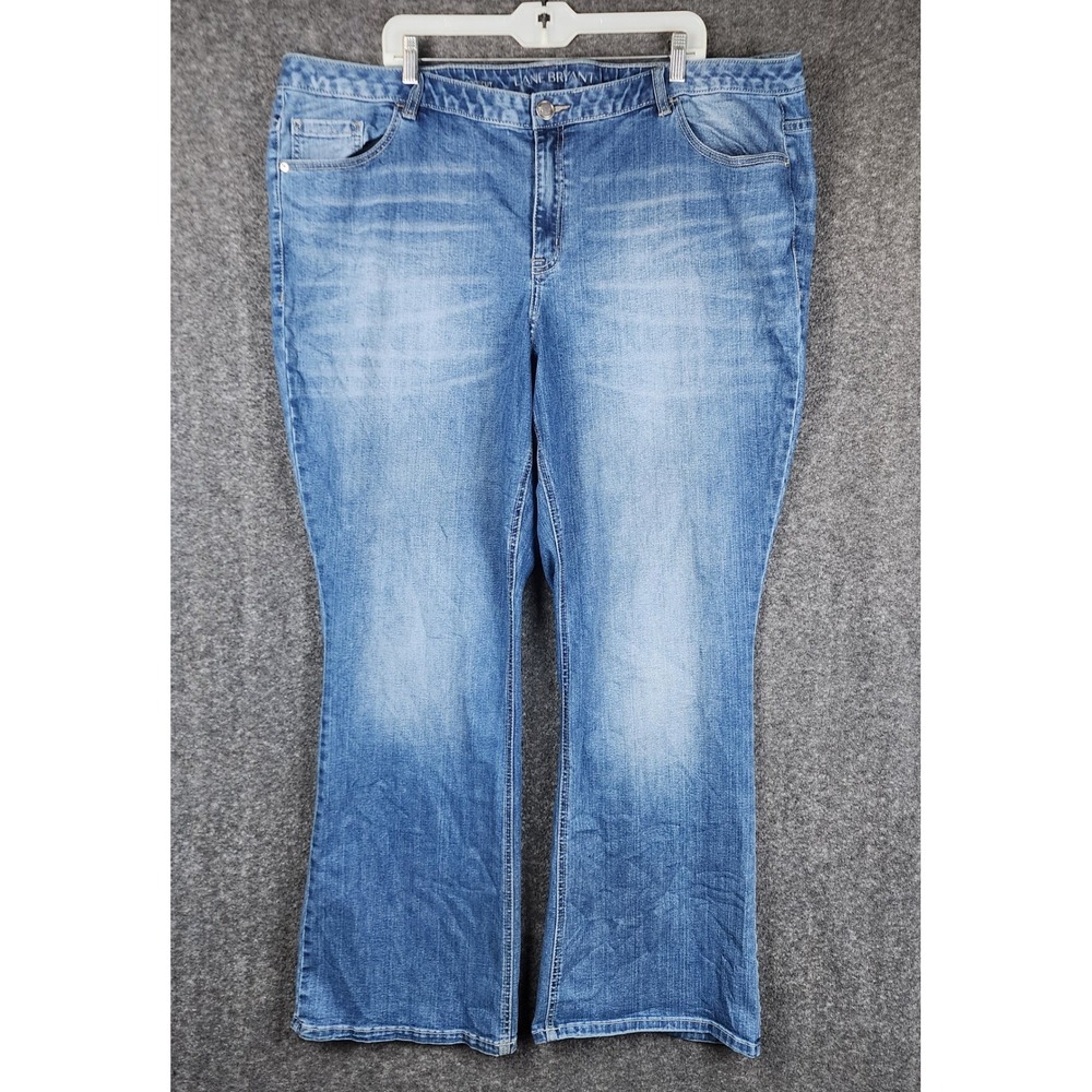 Lane Bryant Bootcut Jeans Womens 26 Blue Medium Wash Stretch Denim 1040868